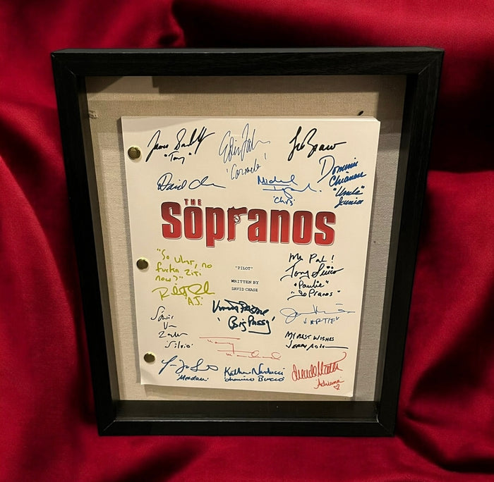 The Sopranos Autographed Pilot Script