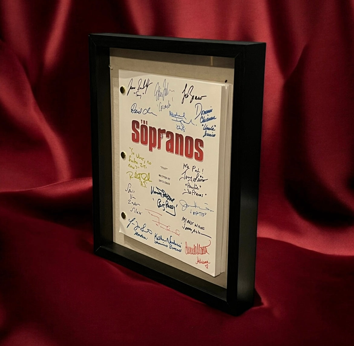 The Sopranos Autographed Pilot Script