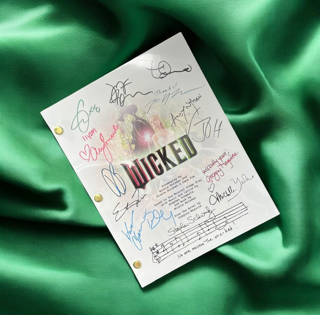 Wicked Autographed Movie Script