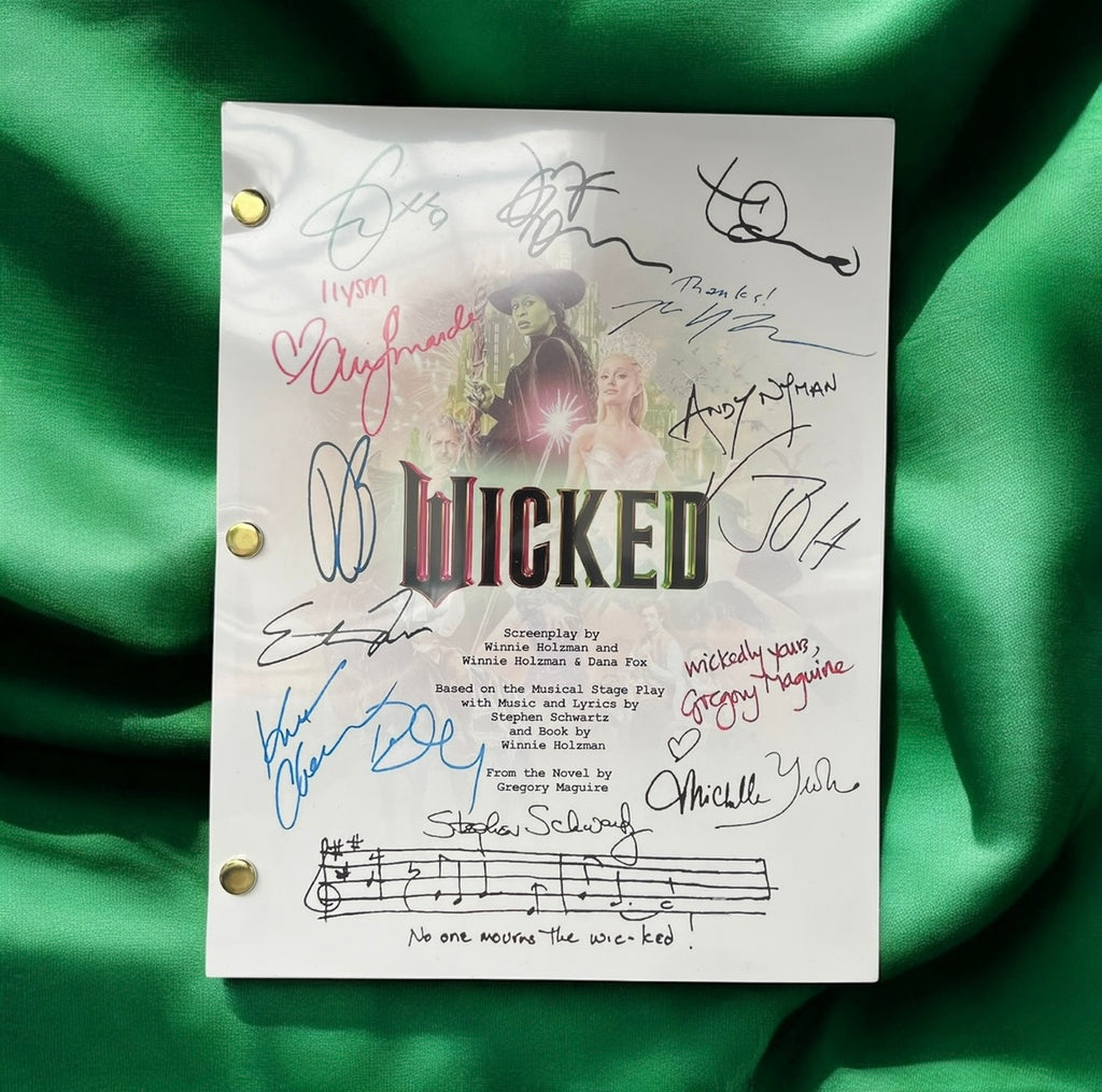 Wicked Autographed Movie Script