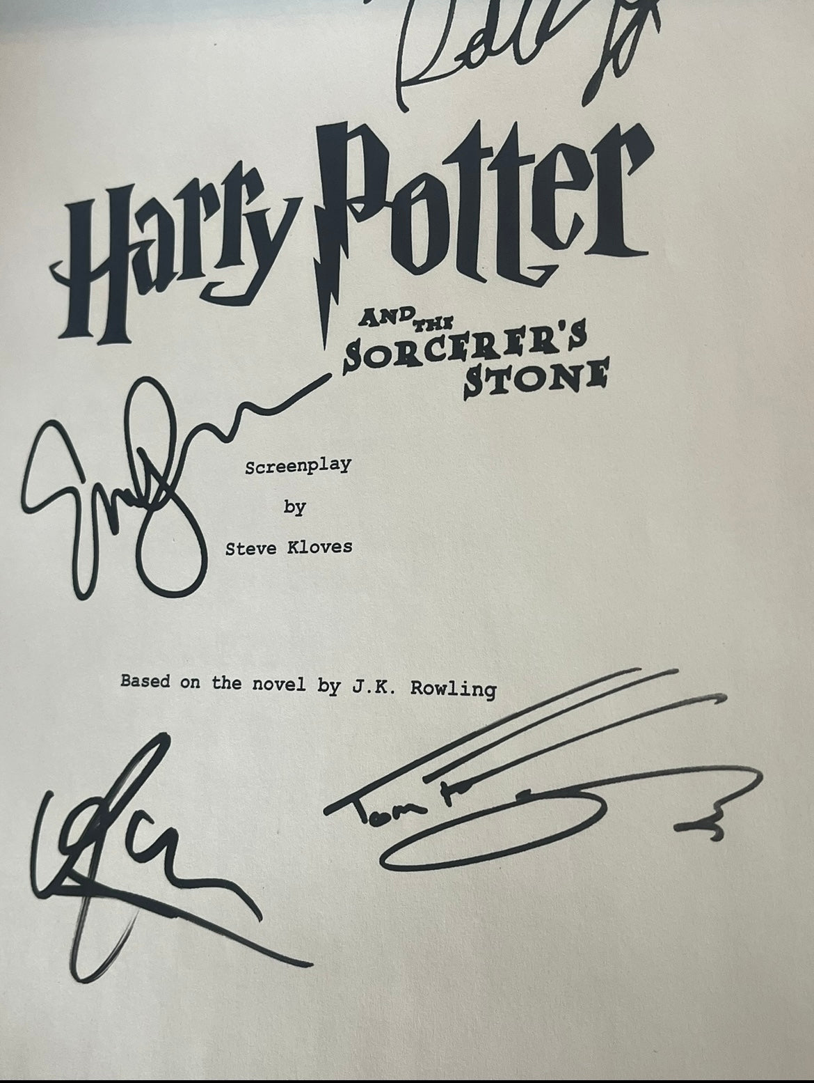 Harry Potter and the Sorcerer's Stone Movie Script